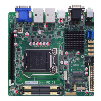 Axiomtek MANO522 Mini ITX Motherboard, 9th/8th Gen Intel Core i7/i5/i3, H310 chipset, 6 USB, up to 64GB memory